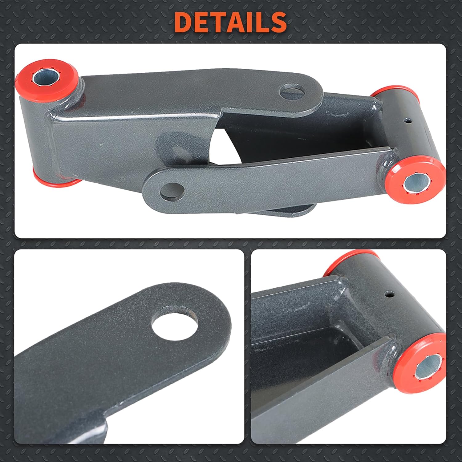 labwork Rear Drop Lowering Shackle Kit Replacement for Ford F250 F350 Super 1999-2007