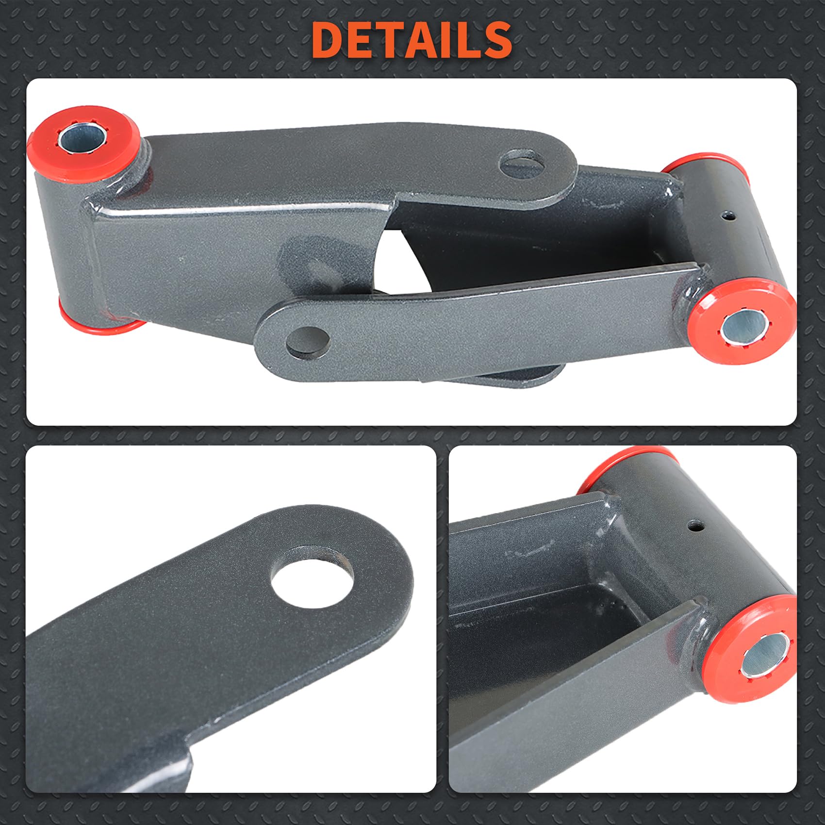 Snapklik.com : Labwork Rear Drop Lowering Shackle Kit Replacement For ...