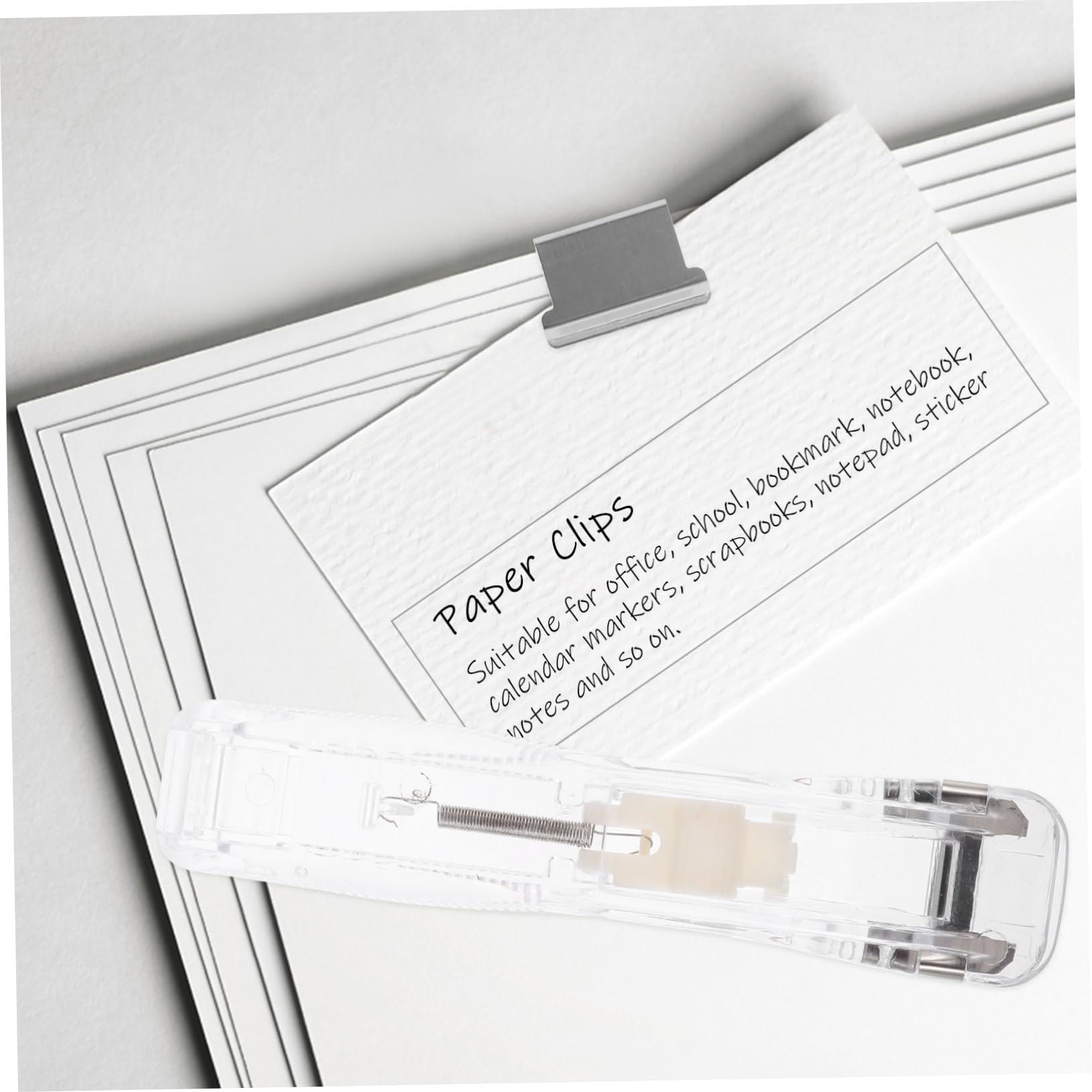 DOITOOL 4 Juegos Grapadora Portátil de Escritorio con Clips Recargables Clips Oficina Escuela