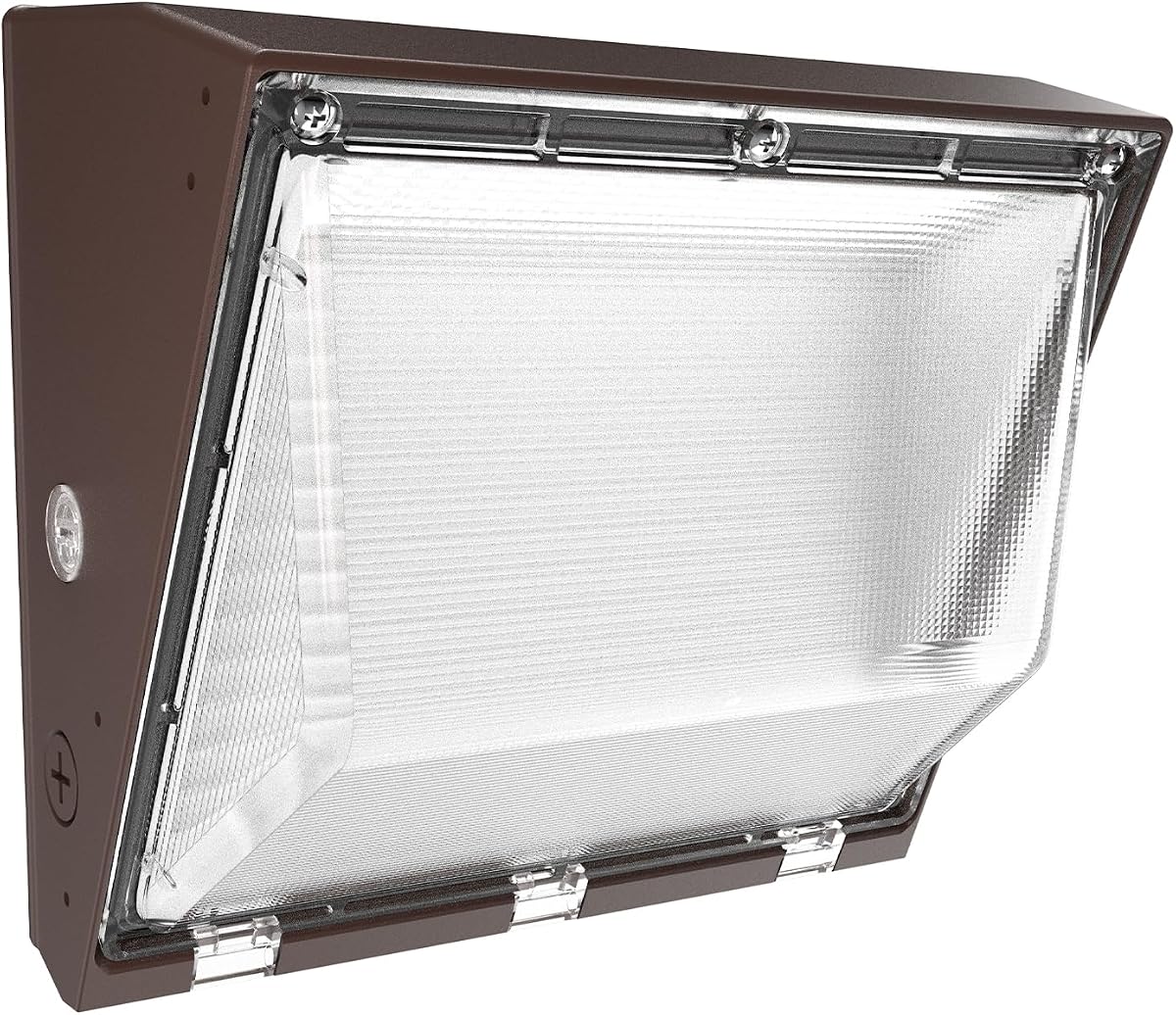 Sunco Wall Pack Luz exterior LED, luces comerciales para exteriores del atardecer al amanecer, 7000 lm, 45 W, luz diurna de 5000 K, regulable (0-10 V), clasificación húmeda, sensor de fotocélula UL, DLC | 7000LM, luz diurna 5000K, sensor de fotocélula, clasificación húmeda, para uso comercial en exteriores, iluminación exterior, comercial, UL, DLC