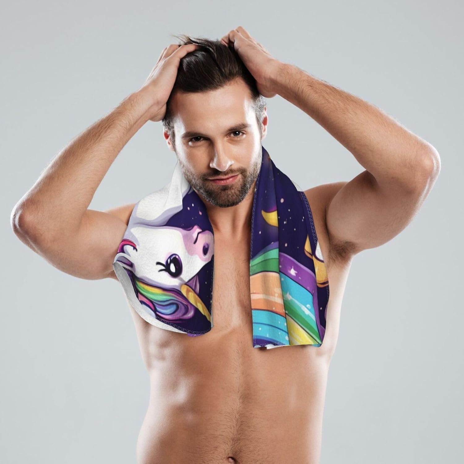 Unicorn Accessories Print Hand Towels for Kitchen, Decorative Bathroom Towels Decor Farmhouse Cute for Men Women Gifts