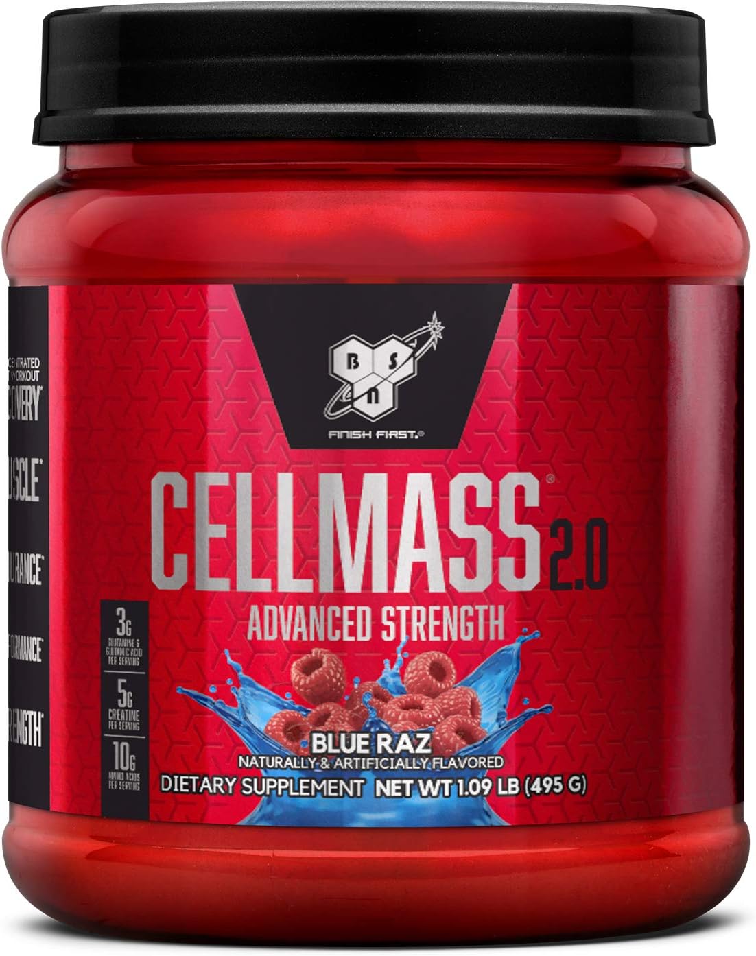 Buy Bsn Cellmass 2 0 Post Workout Recovery With Bcaa Creatine Glutamine Keto Friendly Blue Raz 25 Servings Online In Indonesia B0091paehy
