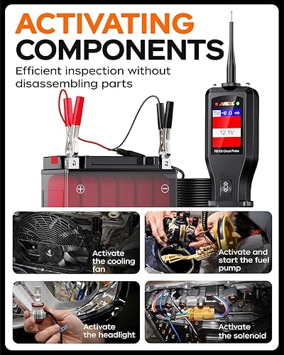 Miniatura 5 de ANCEL Probador de sonda de circuito de potencia automotriz PB100 con herramienta de diagnóstico de escáner ANCEL AD530 OBD2