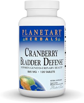 Planetary Herbals Cranberry Bladder Defense 865mg, Supports Genito-Urinary Health