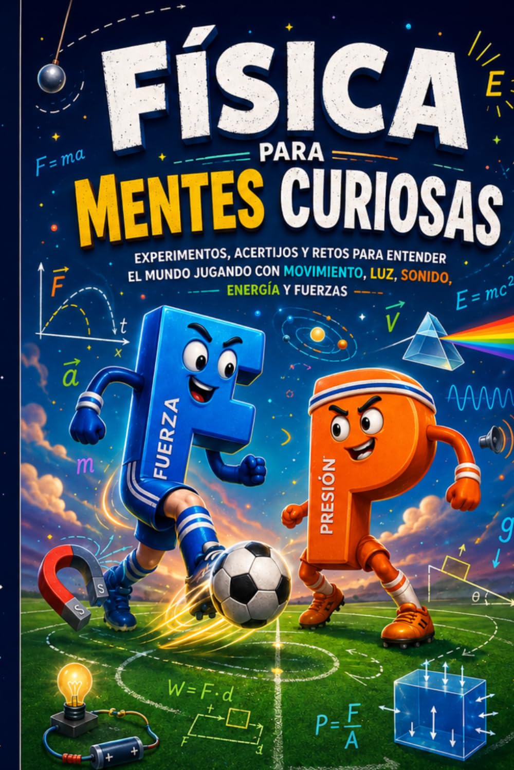 Física para Mentes Curiosas: Experimentos, acertijos y retos para entender el mundo jugando con movimiento, luz, sonido, energía y fuerzas