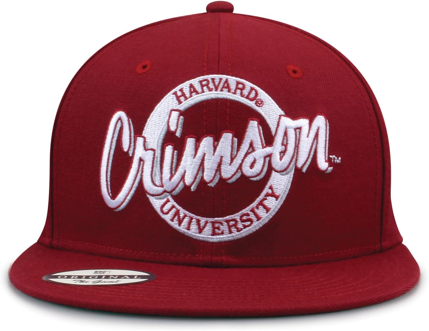 The Game NCAA Licensed, Harvard Crimson Flat Brim Snapback Hat