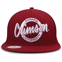 The Game NCAA Licensed, Harvard Crimson Flat Brim Snapback Hat
