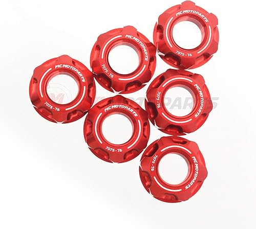 Miniatura 9 de Juego de tuercas de piñón trasero de carreras compatible con MT-07 MT-09SP XSR 700 XSR 900 MT-09 Tracer FZ09 (dorado)