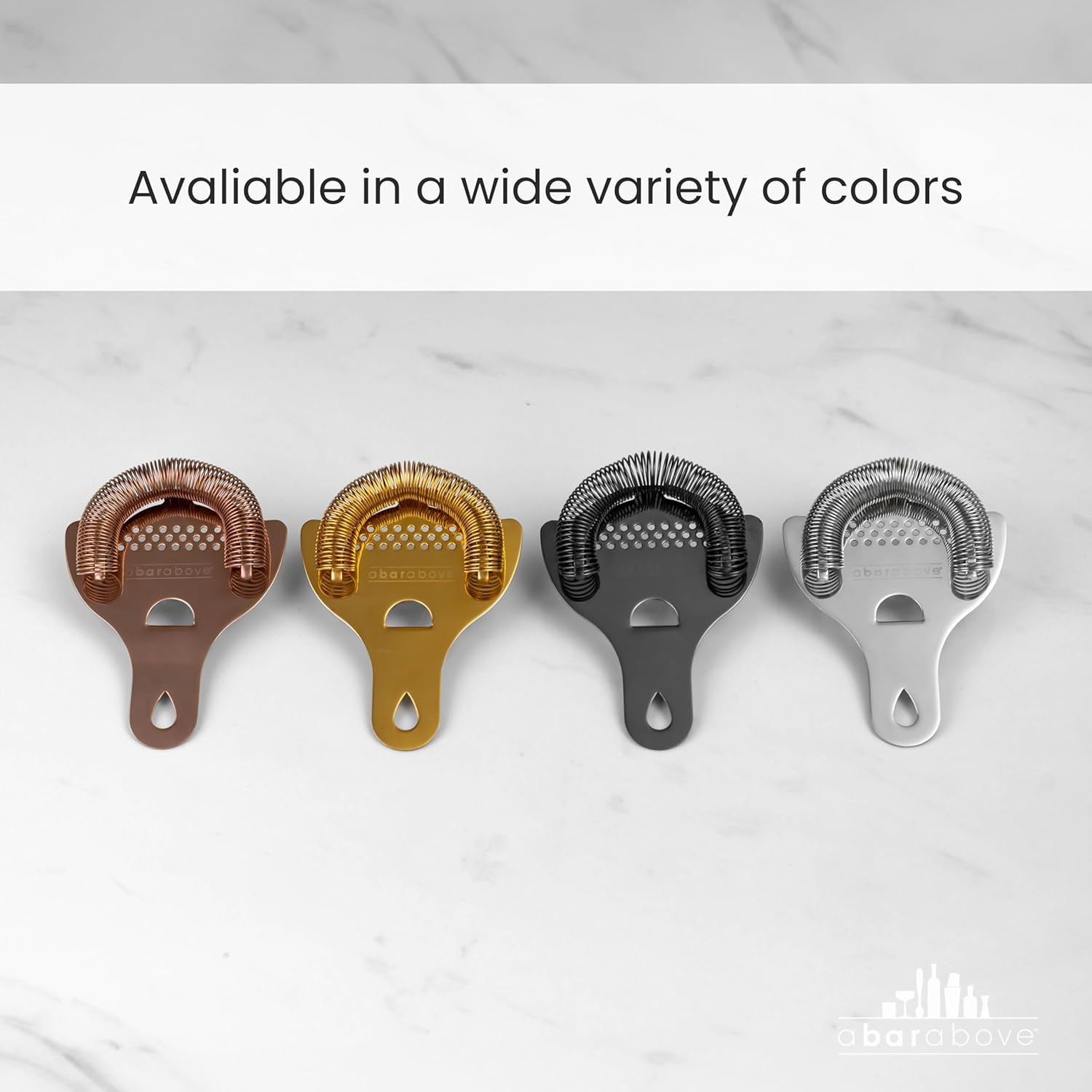 A Bar Above Hawthorne Strainer for Cocktails, Bar Strainer Cocktail, with High-Density Spring, Mirrored Stainless Steel Finish, Drink Strainer, Cocktail Strainer, for Boston Shakers and Mixing Glasses - Image 5