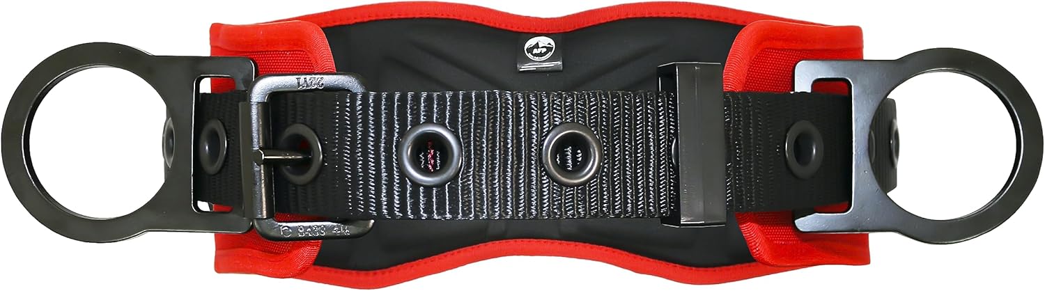 AFP Heavy-Duty 2 D-Ring Waist Body Belt w/Tongue Buckle Premium Stitching (OSHA/ANSI PPE)