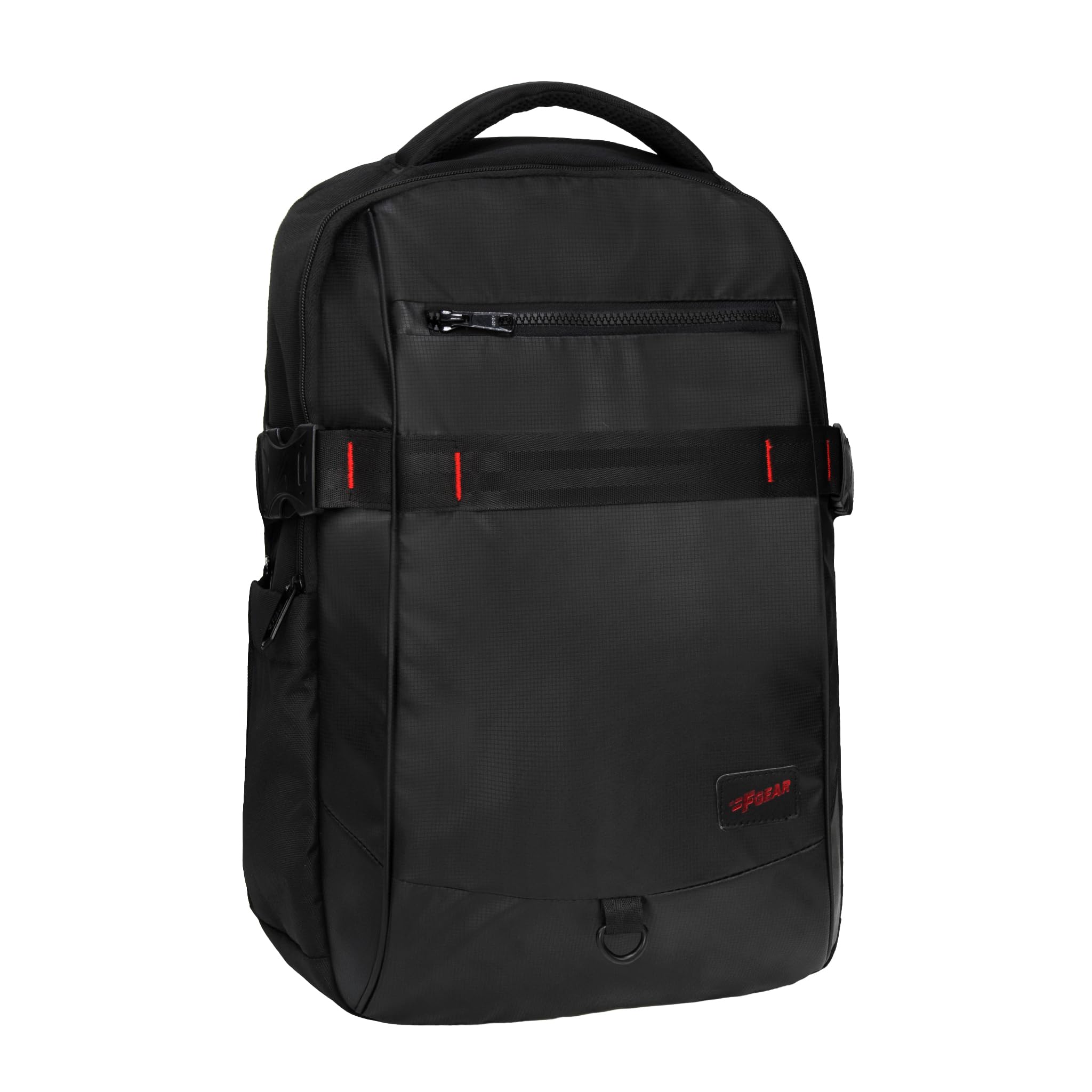 f gear Mason Black 34L Premium Soft Touch Laptop Backpack | Fits 17” Laptop | Lightweight with Tablet Sleeve, 2 Compartments, 2 Pockets & Luggage Strap |Water-Resistant | Office, College & Travel-picture-23