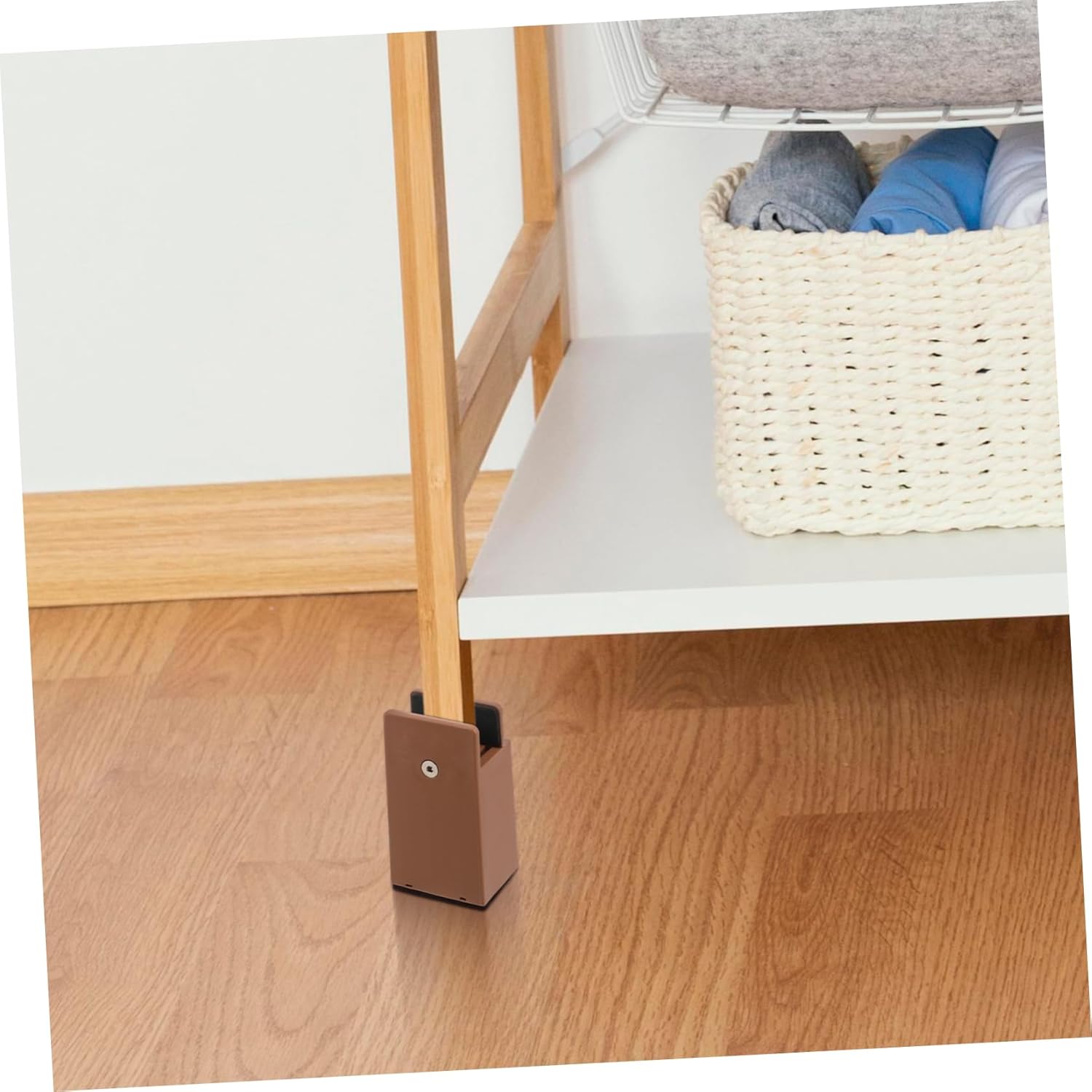 4pcs Bed Risers Table and Chair Leg Covers Height Increase for Comfort