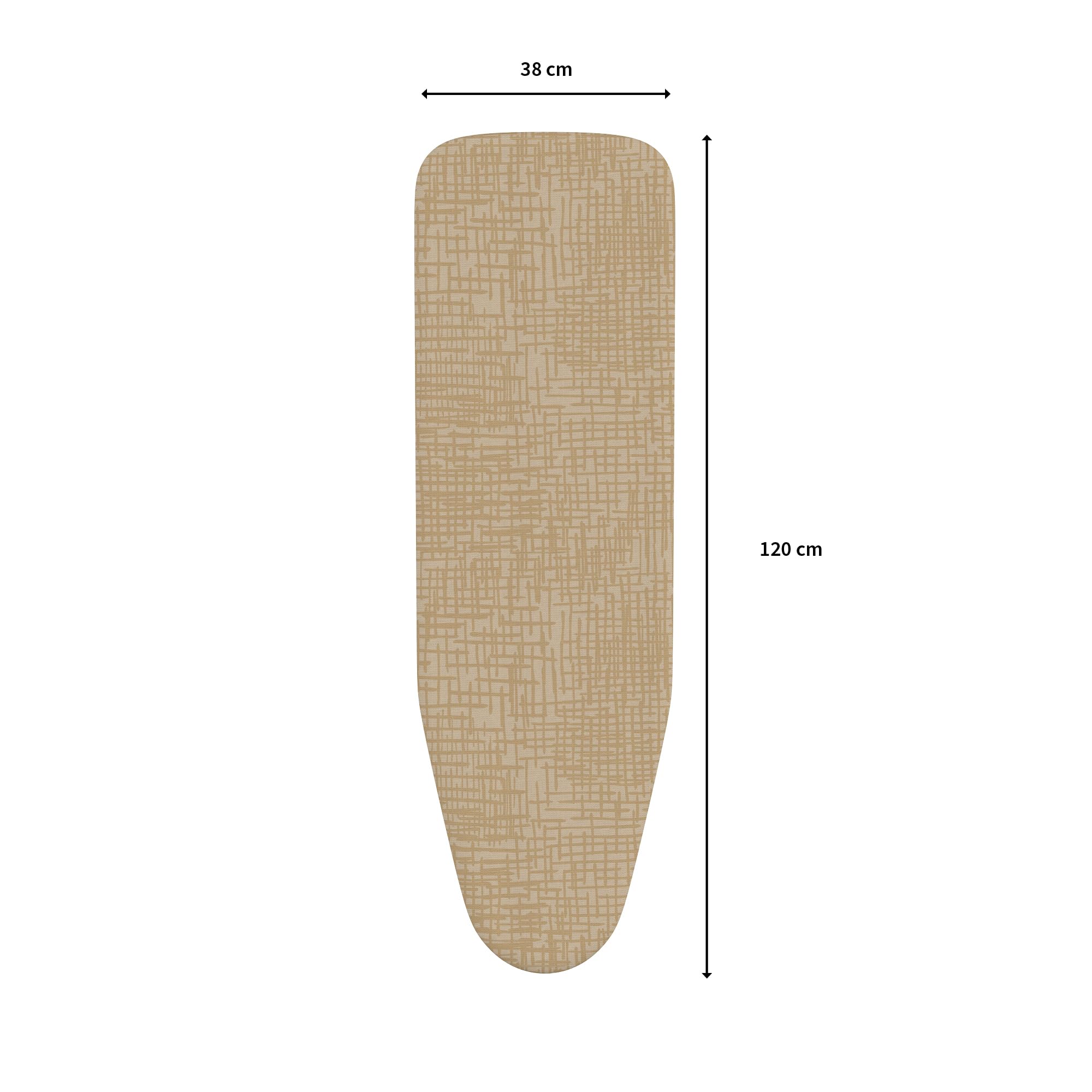 Rörets Asse da Stiro Exclusive White - Struttura in Acciaio con Grande Ripiano per Ferro, Regolabile in Altezza 75-97 cm e Sistema di Chiusura - 38 x 120 cm