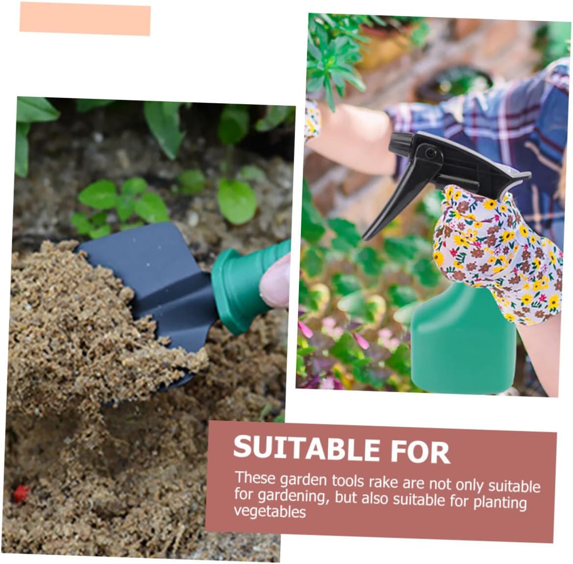 1set Multi-Purpose Gardening Tool Outdoor Planting Shovels Rake Tools Durable Comfortable Handles for Effortless Use for Garden Planting Maintenance