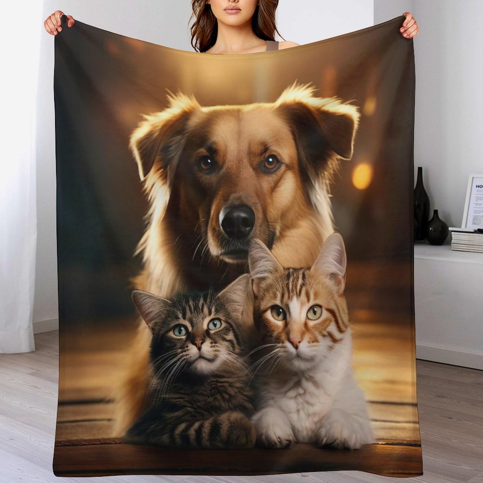 Couverture pour chien douce et confortable plaid haute qualité lavable 100x130
