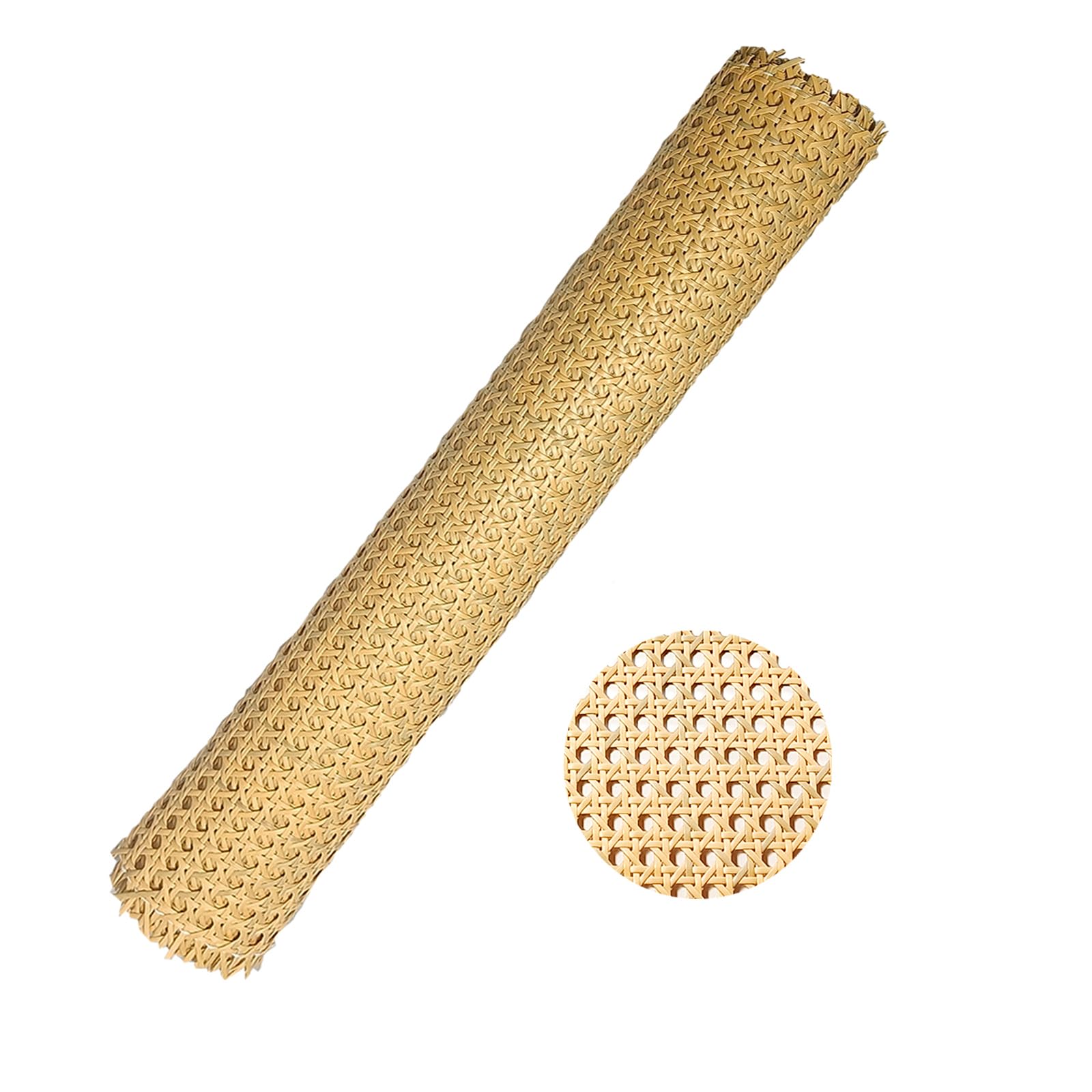 1 Roll Caning Material,6.6ft x 20inch PE Rattan Cane Webbing Roll for Caning Projects Star Anise Wide Rattan Sheet for DIY Crafts,Furniture, Cabinet, Ceiling, Chair