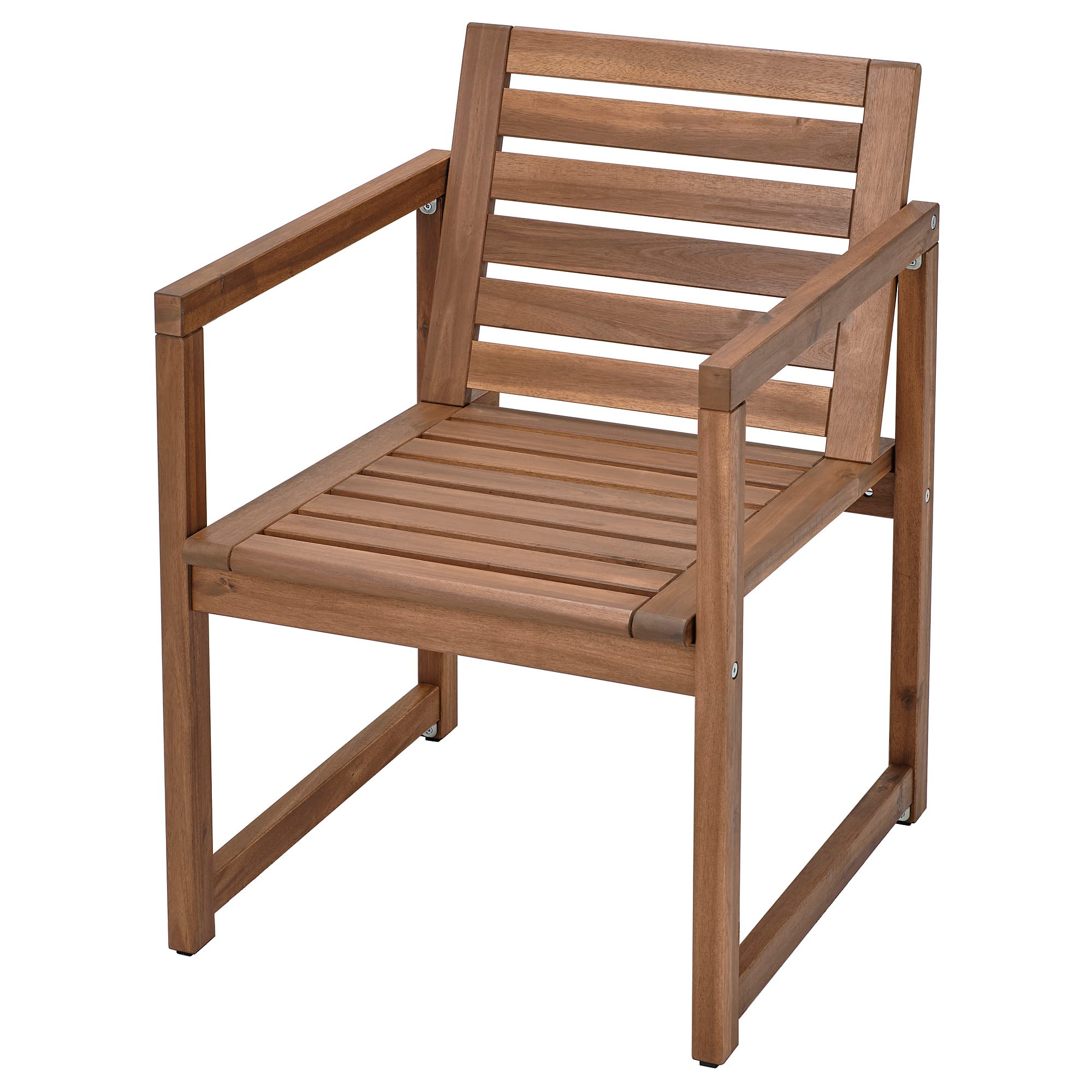 Chaise avec accoudoirs extérieur NÄMMARÖ ProTuning marron clair pour balcon et jardin