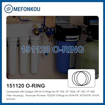 151120 Water Filter Housings O-Ring Suitable for Pentair (3/Pack)