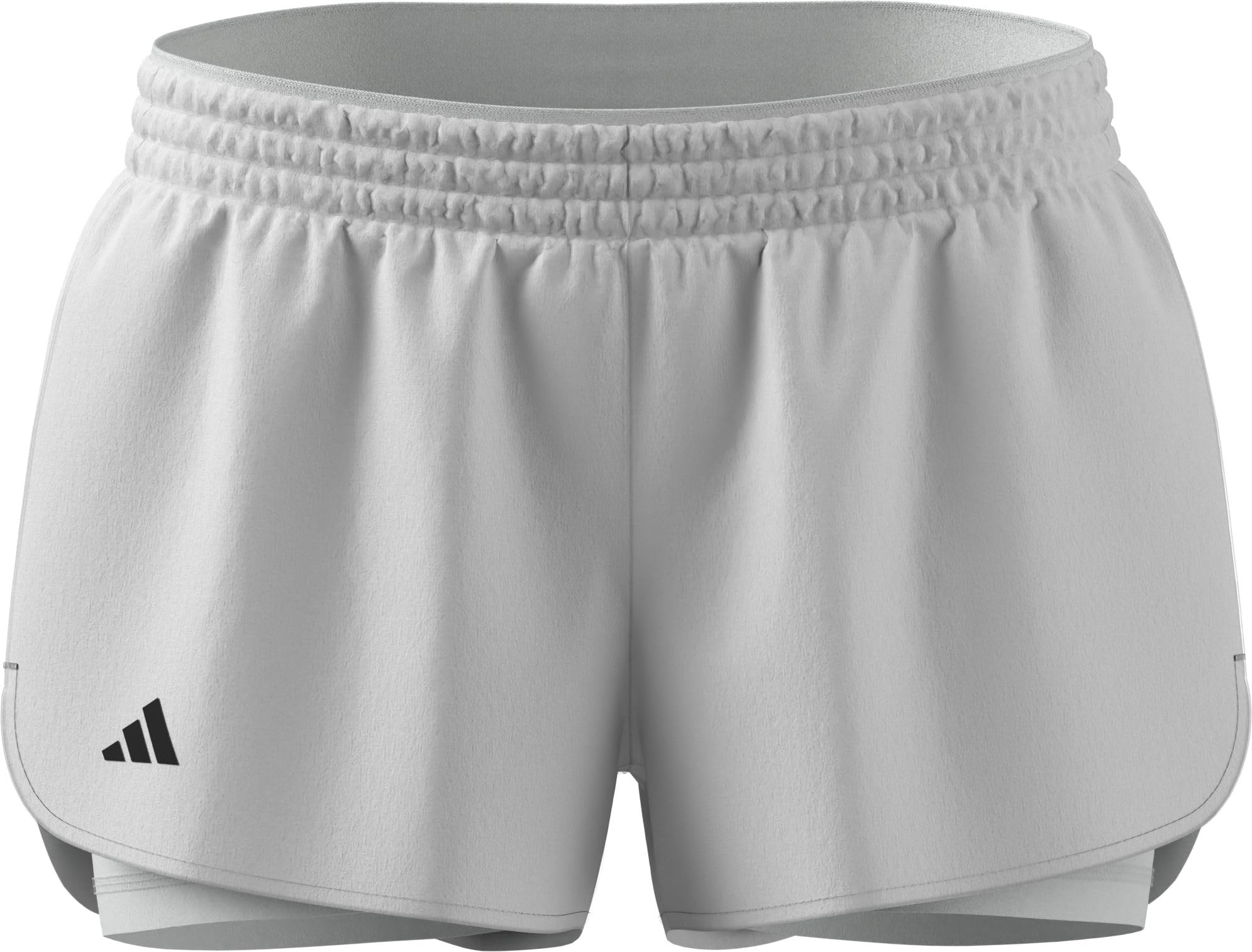adidas Women's Tennis Climacool 2In1 Match Shorts, White, M