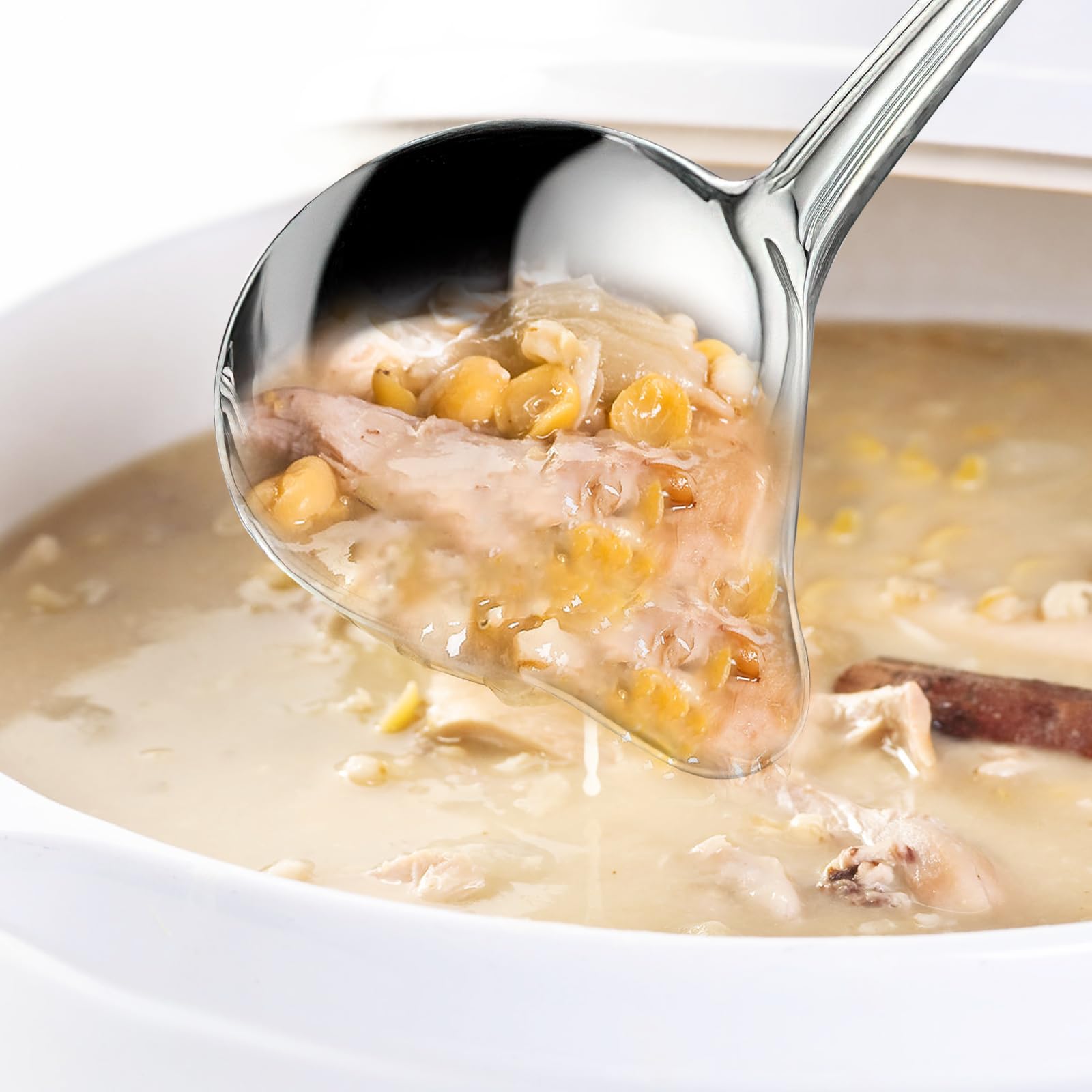 Mestolo In Acciaio Inox Per Salse - Con Beccuccio Versatore, Per Cucina Professionale E Domestica - Foto 5