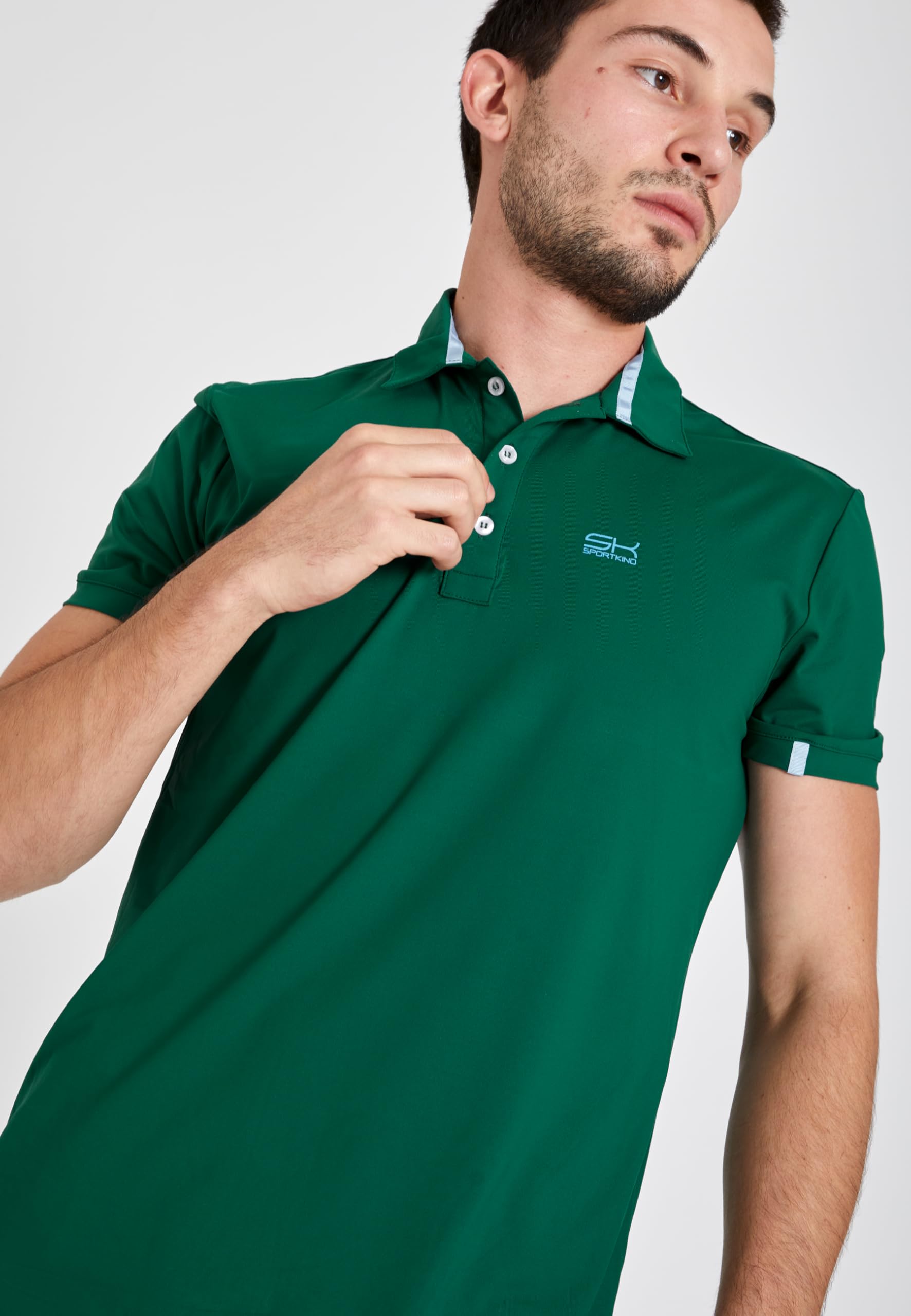 Sportkind Jungen & Herren Tennis, Golf, Segeln, Funktions Poloshirt Kurzarm, UV-Schutz, atmungsaktiv