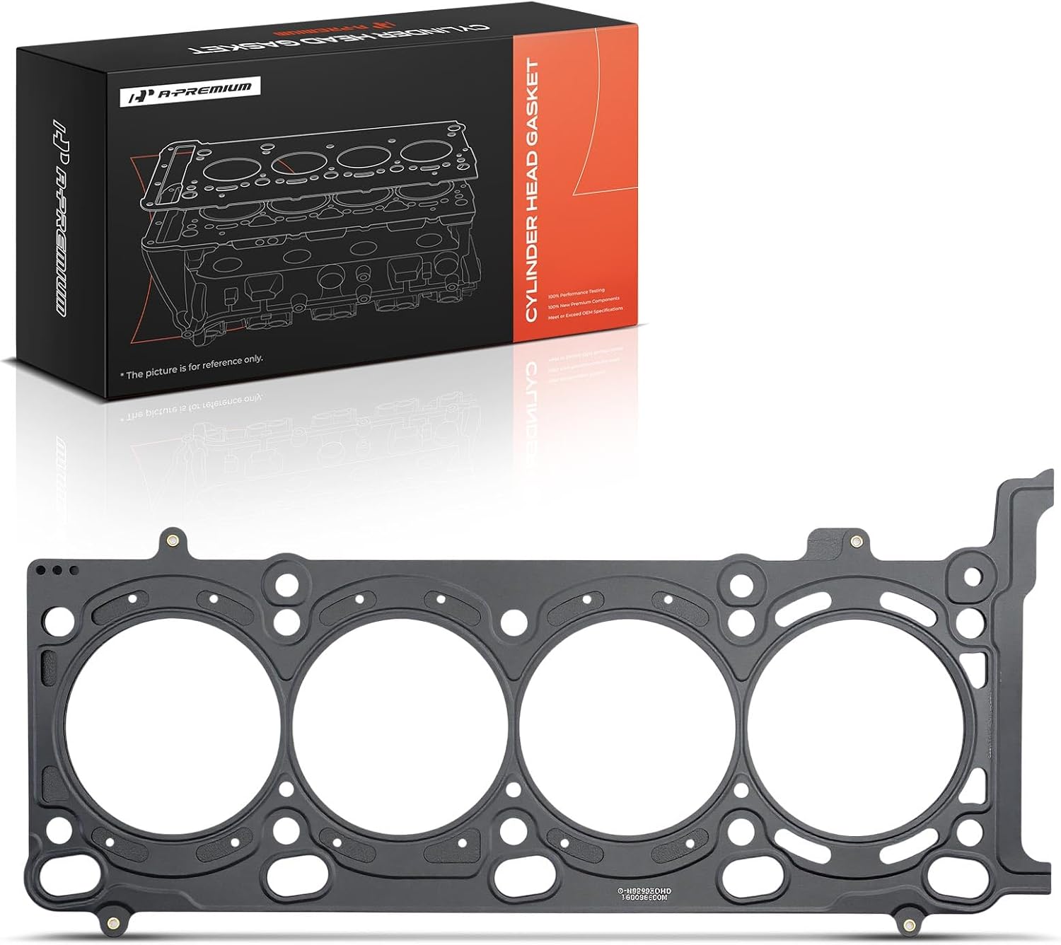 A-Premium V8 Right Engine Cylinder Head Gasket Compatible with BMW E53 Series X5 2002-2003 4.6L, E52 Series Z8 2003 4.8L, Passenger Side, Multi-Layer Steel