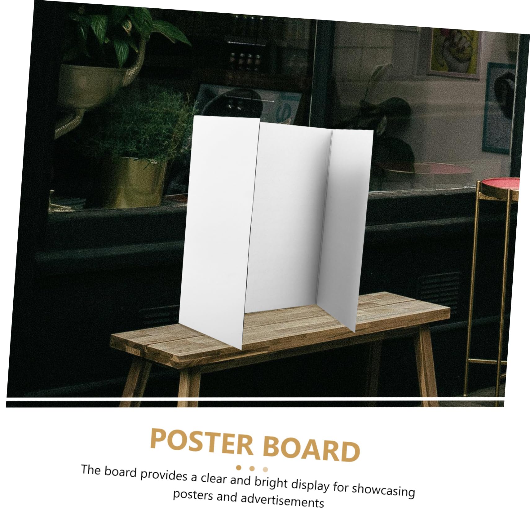 Faltbare Weiße Trifold Poster Board Präsentationstafel mit Doppelseitigem Klebeband Teiliges Vielseitig für Messen Ausstellungen und Professionelle Präsentationen