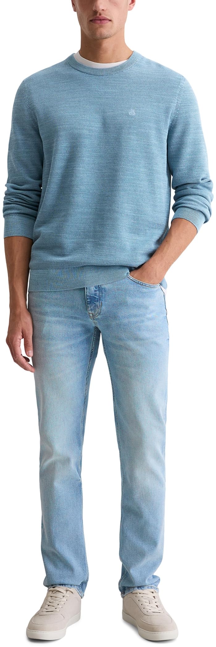 Marc O'Polo Pullover Regular mit feiner Piqué-Struktur