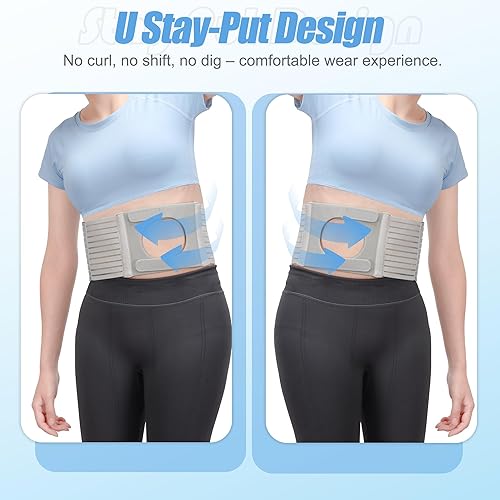 Miniatura 8 de Cinturón ajustable para hernia de ostomía para hombres y mujeres, diseño en forma de U, cinturón de soporte para estoma que evita hernia parastomal,