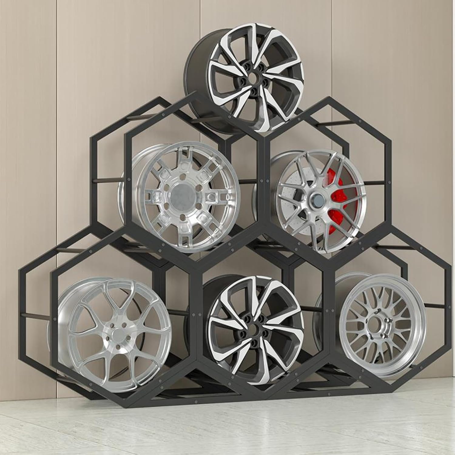 Amazon.com: REMYSAOS Tire Display Rack Rims Tire Rack for Garage, Home ...