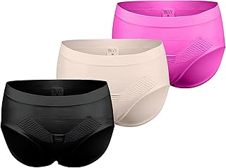 طقم ملابس داخلية بانتي شبكي للنساء من سيلفي، عبوة من 3 قطع