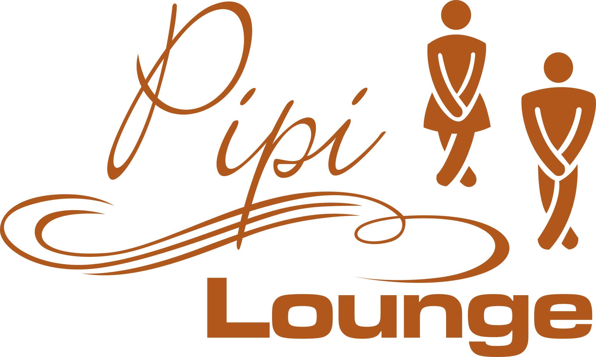 Tür-/Wandtattoo „Pipi Lounge“ – 30x18 Cm, Haselnuss – Selbstklebend, Seidenmatt, Rückstandslos Entfernbar