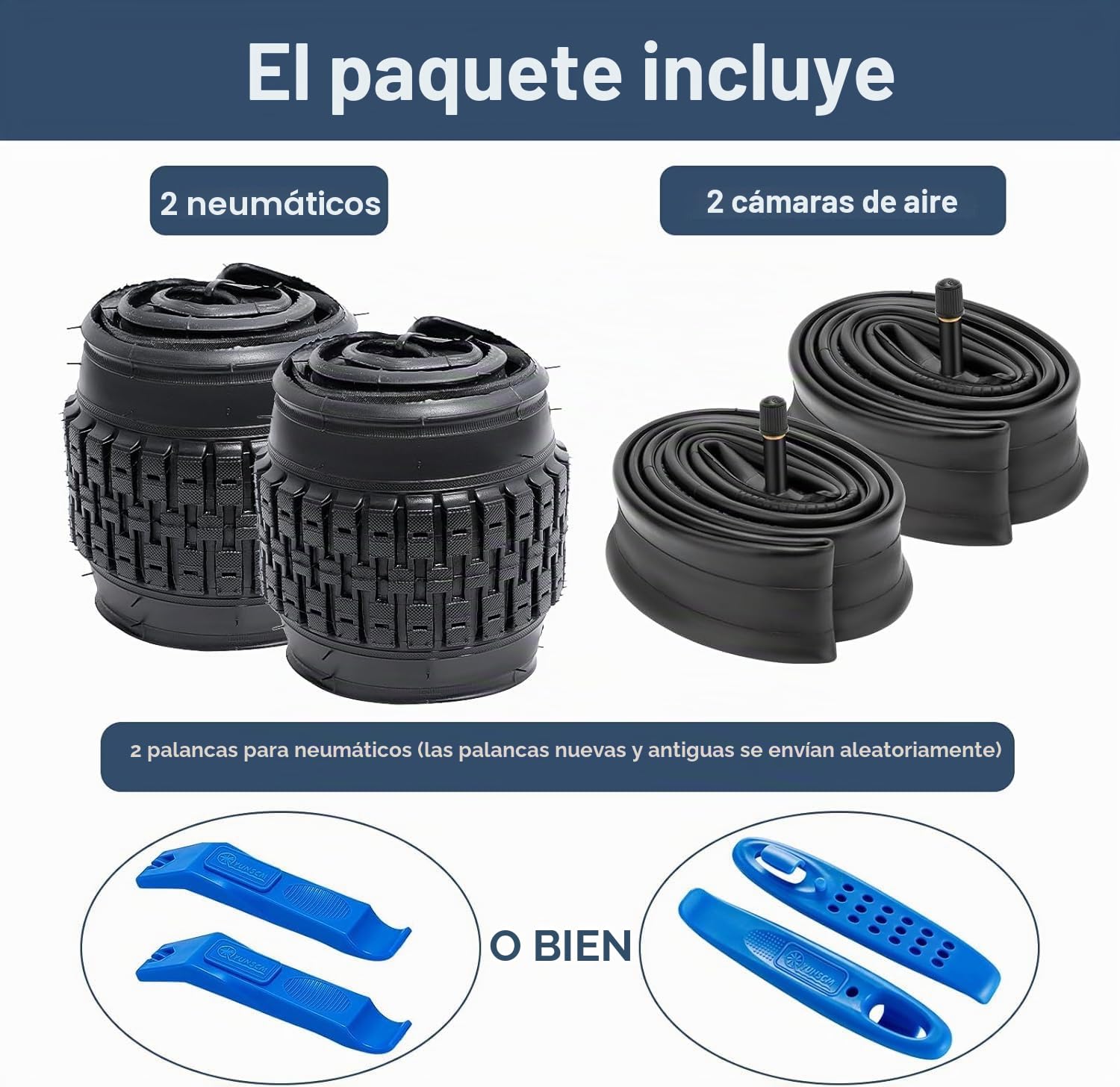 YunSCM 2PCS Plegable 20 Pulgada Neumáticos 20x2.125 ETRTO 57-406 más 2PCS 20 Pulgada Cámara de Aire AV32mm Valve Compatible Bike 20x2.10 20x2.125 20x2.25 Neumáticos and Cámara de Aire