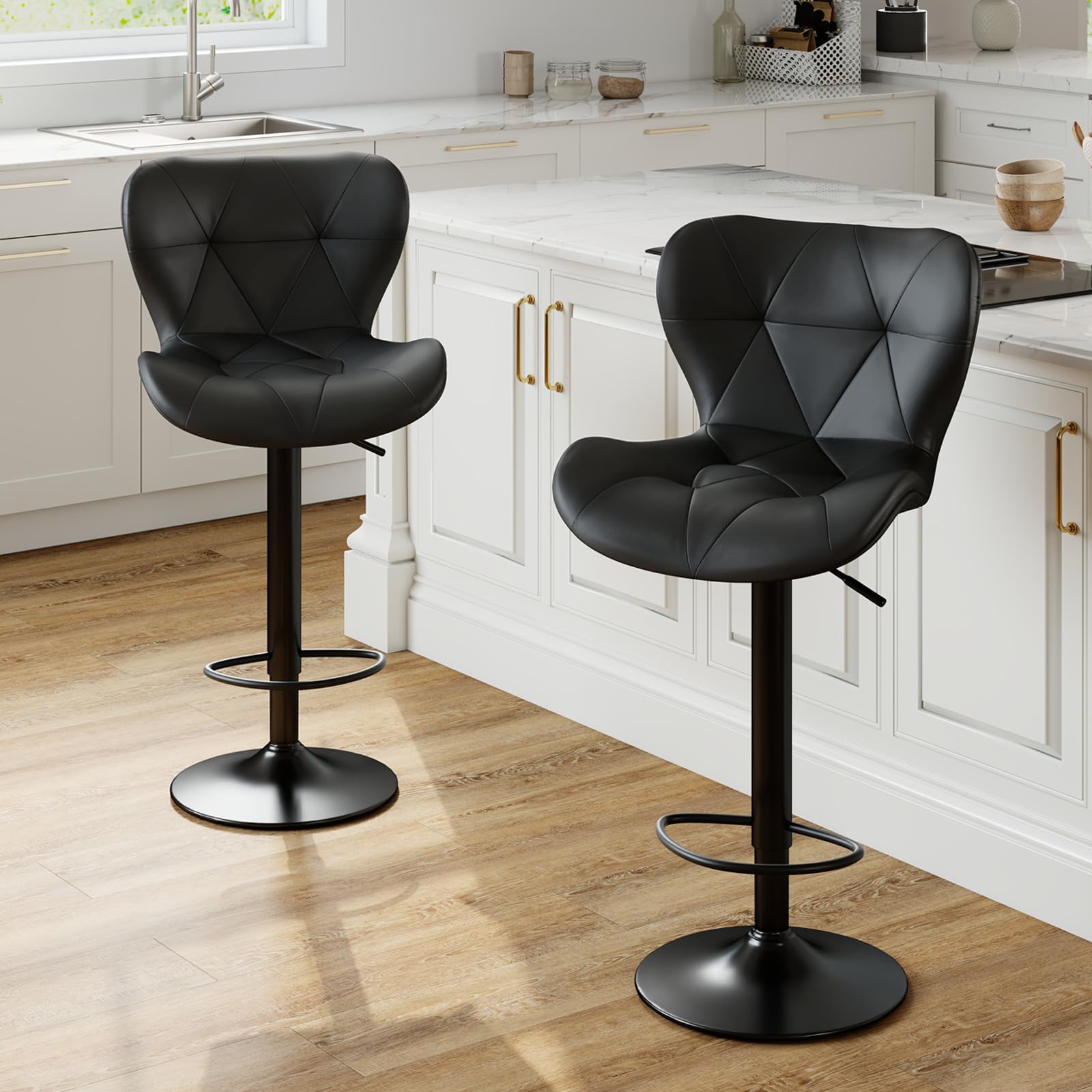 Sweetcrispy Modern Bar Stools Set of 2