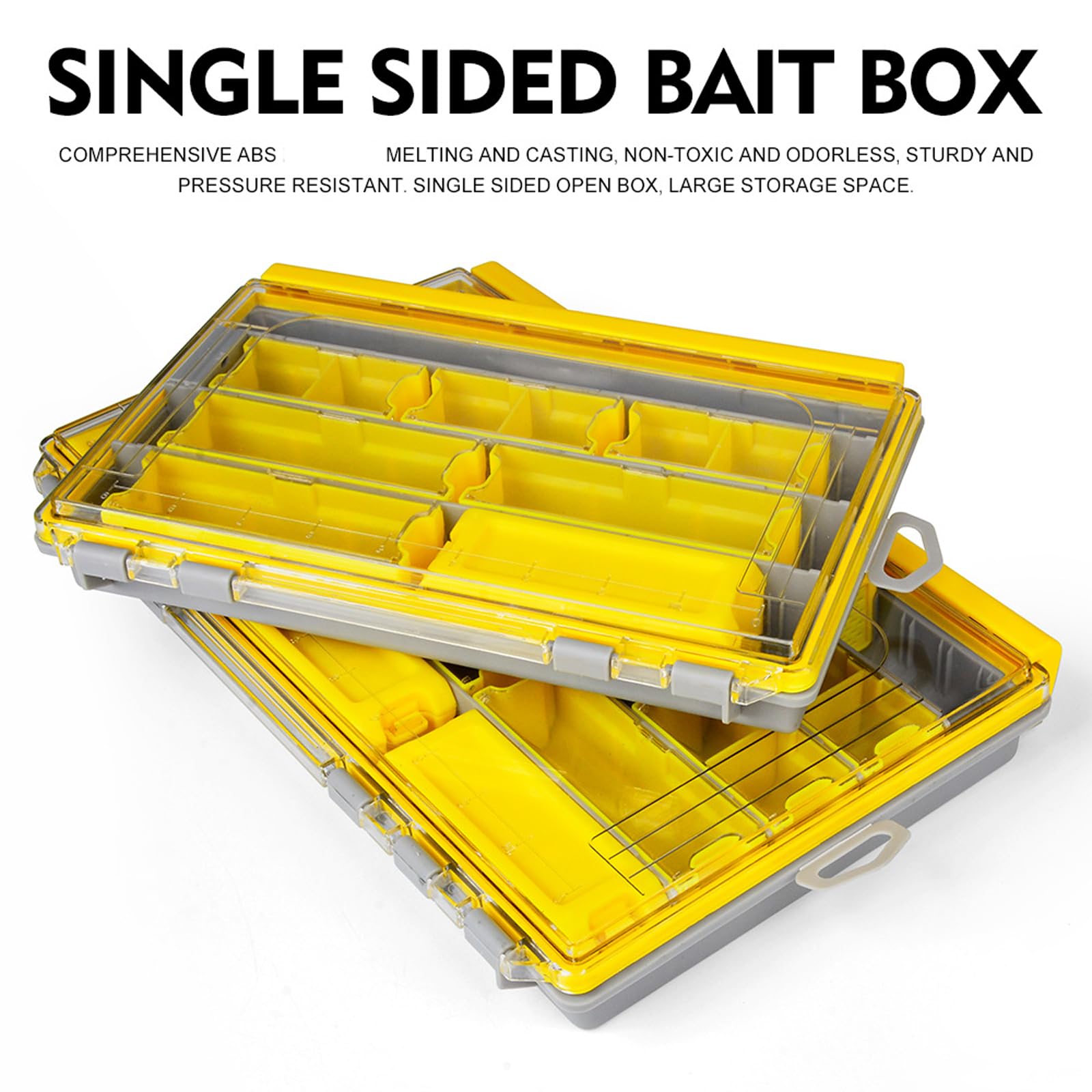 Große wasserdichte Angelgerät Box, Angelköder, Köder, Aufbewahrungskoffer, Köderbehälter, tragbare Organizer Boxen, Organizer Koffer
