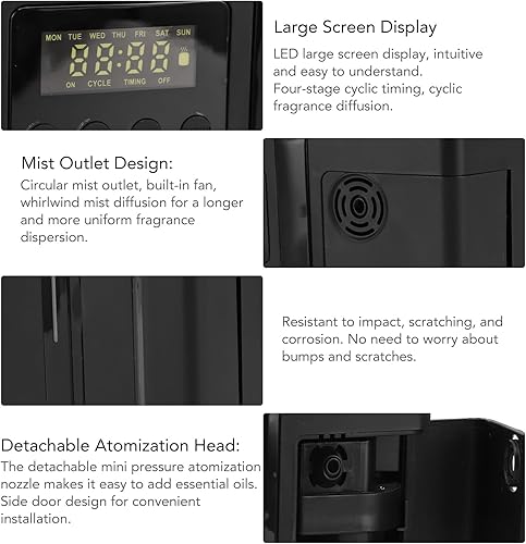 Miniatura 7 de Máquina de aire inteligente Bluetooth para el hogar, difusor de aceite esencial sin agua de 5.4 fl oz, difusor de aroma sin agua para toda la casa