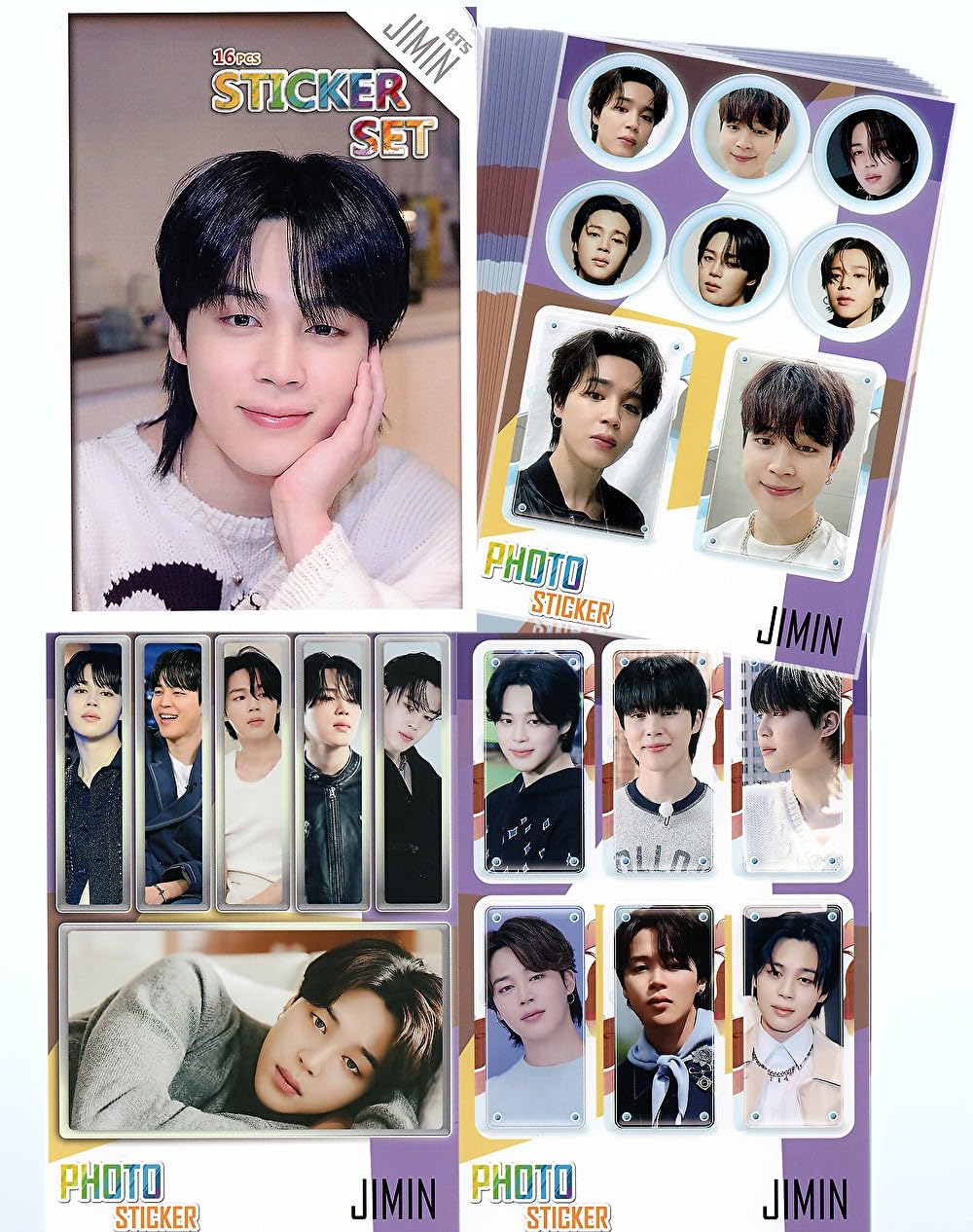 Amazon.co.jp: ジミン グッズ ステッカーセット 87枚入 フォト