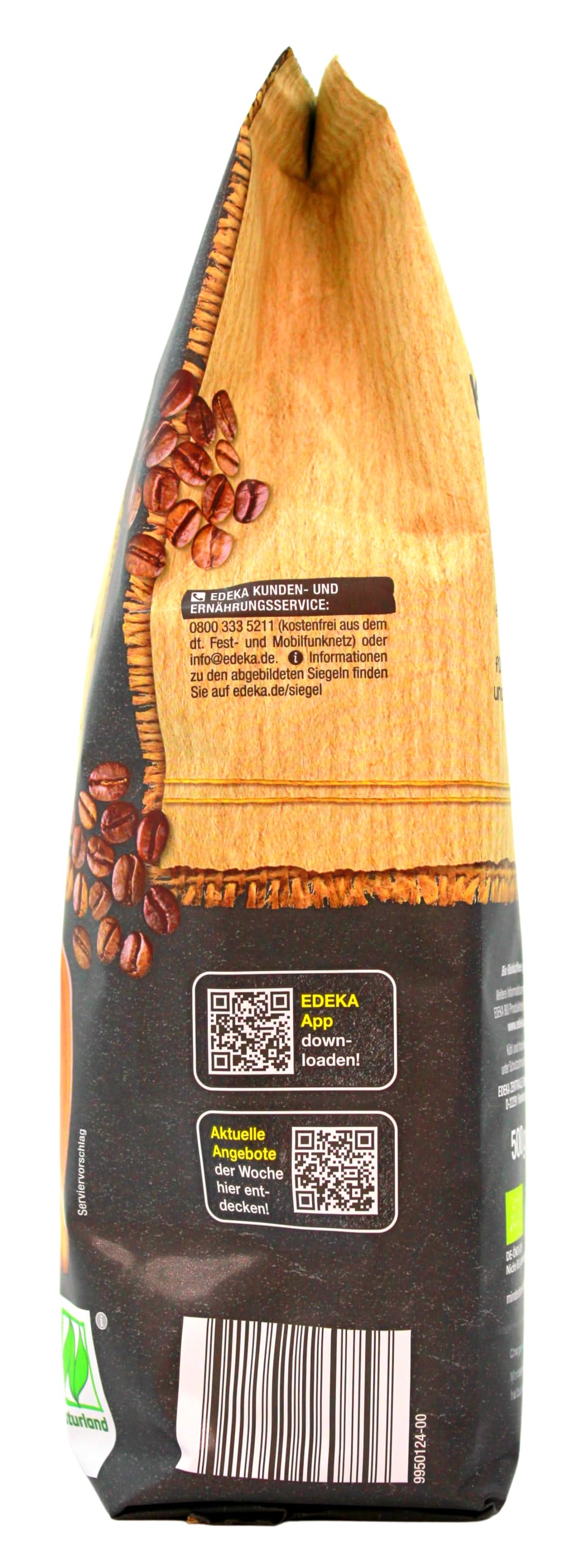 Edeka Bio Kaffee Klassik gemahlen, 6er Pack (6 x 500g)