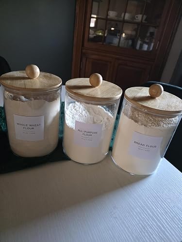 Perfect for flour jars! Love the lid!