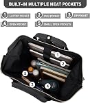Kah&Kee Leather Backpack for Women 15-inch Laptop Bag | Teacher Professional, Diaper Bag Backpack, Work, School,& Travel