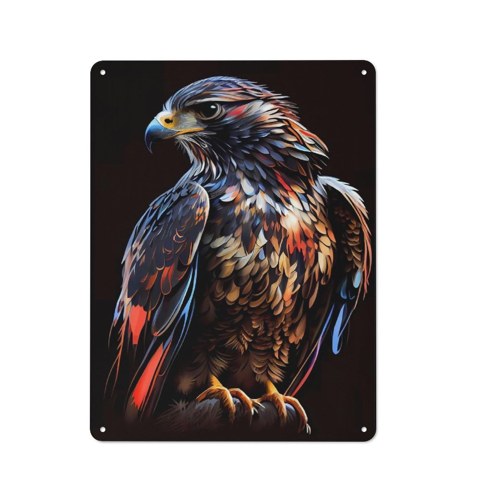 Hawk Vintage Metal Sign 40x30cm, Nostalgic Pub Wall Decor for Pub, Home Bar, Shed Or Man Cave