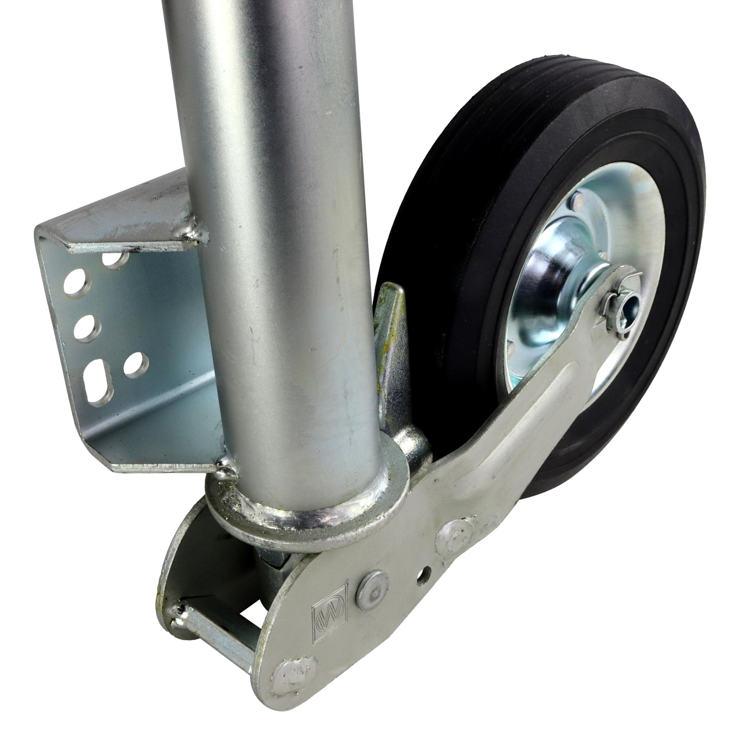 trailer parts4u Rueda de apoyo automática Winterhoff con brida universal, 250 kg, 60 mm, para remolque de automóviles
