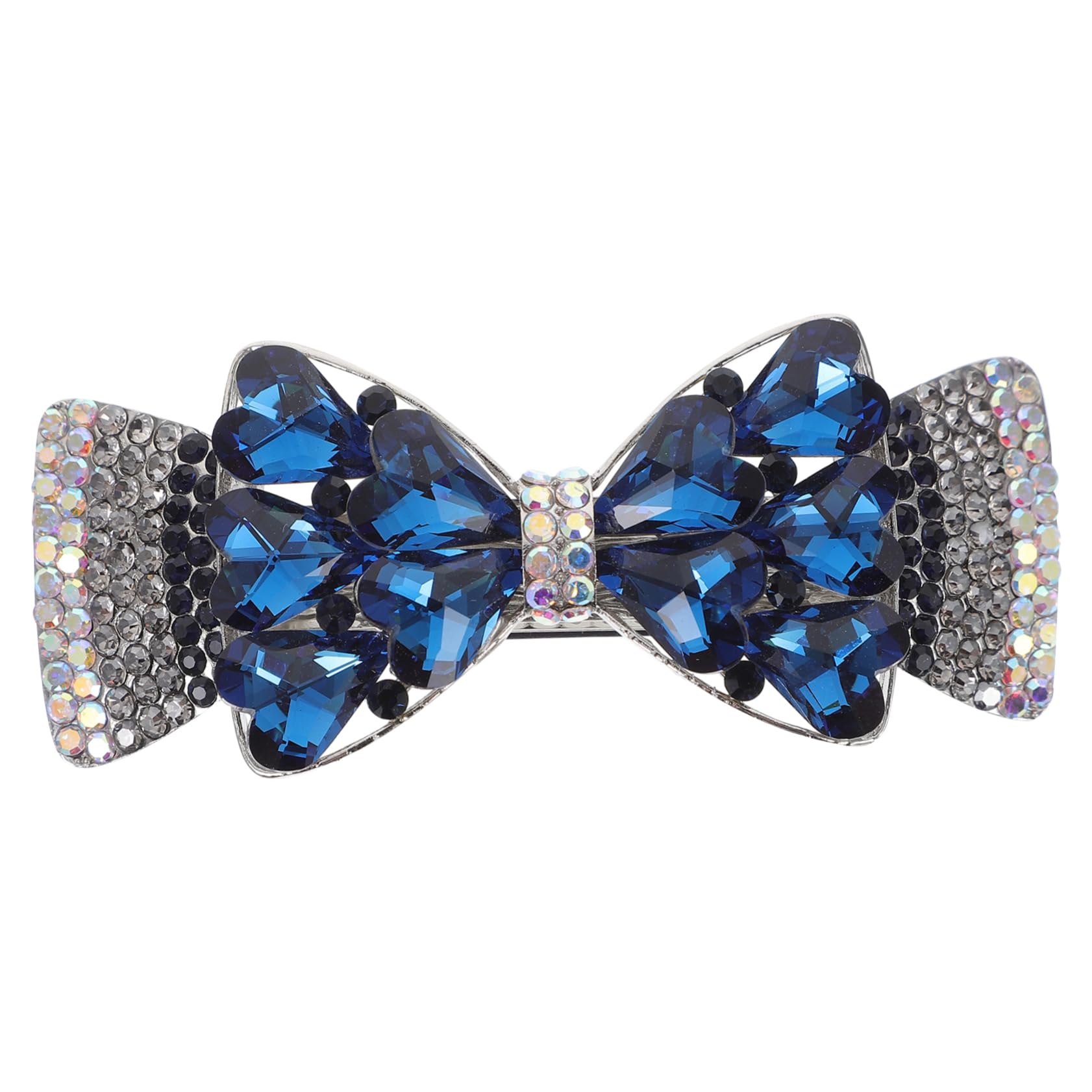 Healeved Rhinestones Hair Barrette for Women Elegant Bow Knot Hair Clip Glitter Spring Hairpin for Parties and Daily Wear Luxury Decorative Styling Tool Non Slip Design