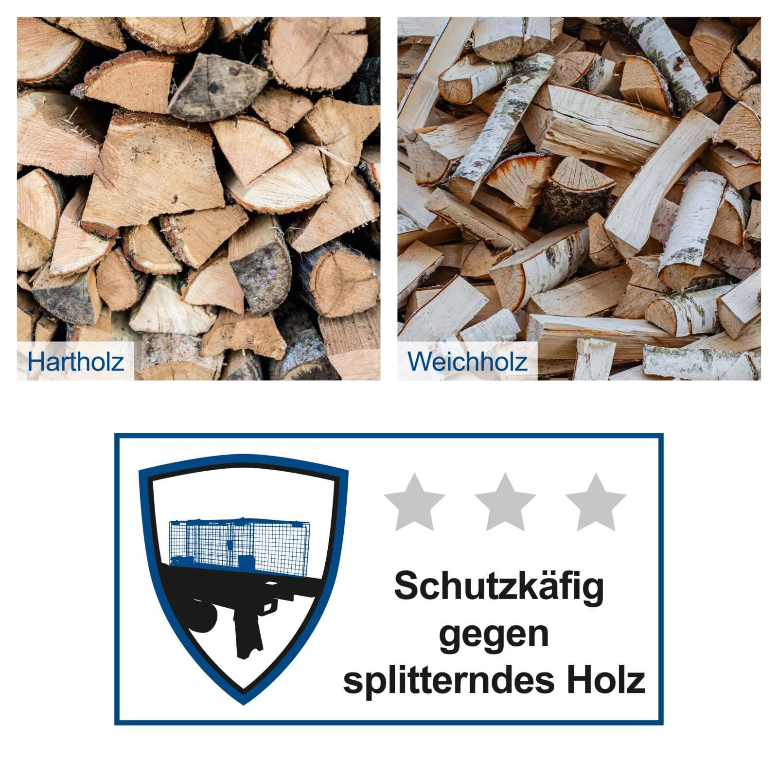 Scheppach liegend Holzspalter HL760LS Brennholzspalter mit Untergestell | Spaltkraft 7 Tonnen | 2200W - 230V | Spaltgutlänge 52cm | SpaltgutØ 25cm | Rücklauf & Einstellbarer Hub | Hydraulikspalter