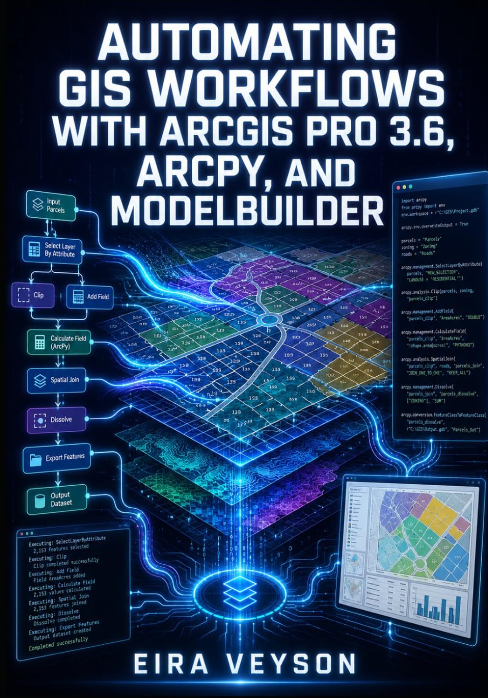 AUTOMATING GIS WORKFLOWS WITH ARCGIS PRO 3.6, ARCPY, AND MODELBUILDER: Script Geoprocessing, Build Custom Tools, Automate Parcel Analysis, and Schedule Spatial Tasks with Python