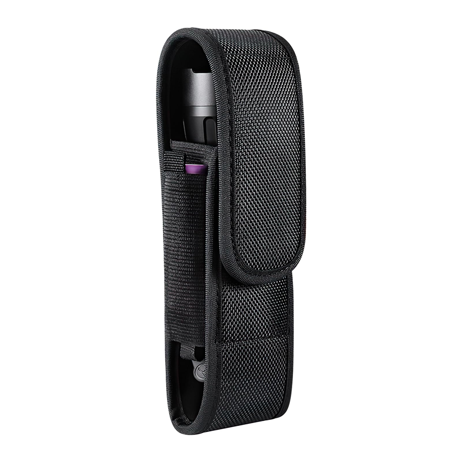 Flashlight Holster Torch Cover Holder for 16cm-17cm Flashlight Nylon Belt Torch Pouch Holder Tactical Torch Carry Case Leatherman Pouch for Camping Hiking Climbing Hunting Black