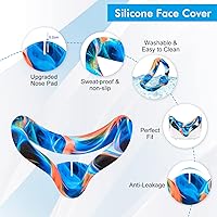 Vista 65 de Relohas Accessories for Oculus Quest 2, VR Accessory Set for Meta Quest 2, Include Controller Grip Leather Cover, VR Shell Cover, Face Cover, The