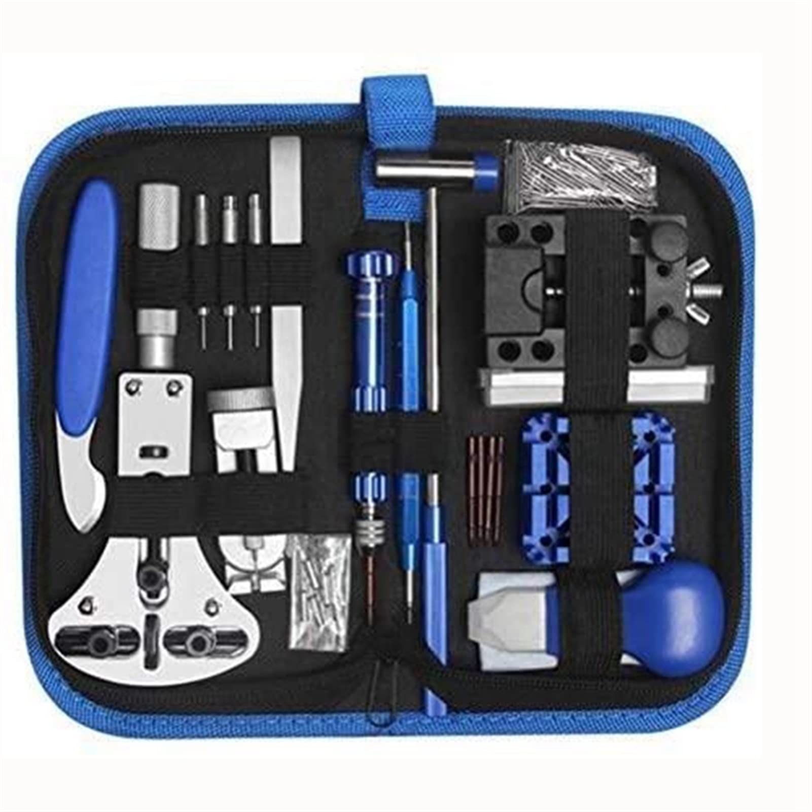 Uhrenwerkzeug Uhrenreparaturwerkzeug Uhrenbatteriewechsel Ersatz Uhrenbodenöffner Reparaturset Federhebel Werkzeugkastenöffner-Set Uhrenreparaturwerkzeuge