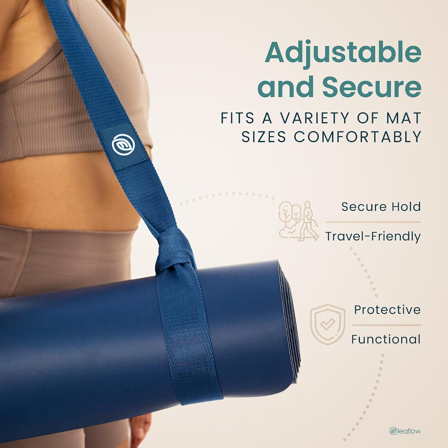 Leaflow Yoga Mat Carrier & Strap