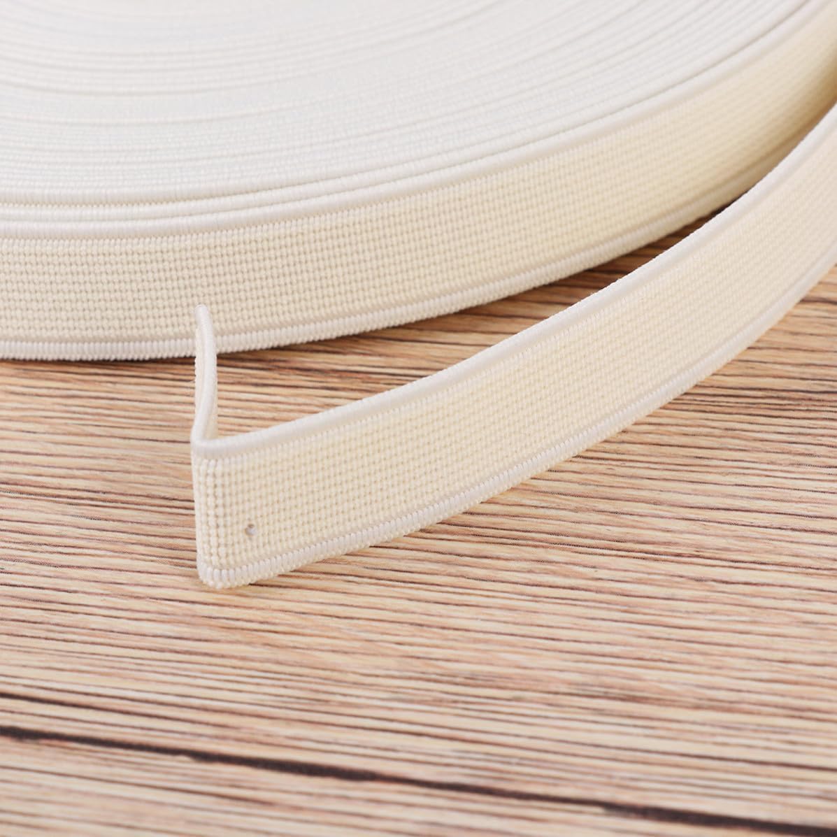 GALPADA 1 Roll Thickened Plain Elastic Band for Sewing and Shoes Accessories, Polyester Yarn Material with Good Elasticity and Comfortable Feeling, for DIY Projects and Shoe Repairs